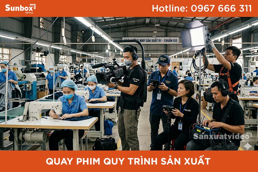 quay phim quy trình sản xuất, quay phim nhà máy, quay phim nhà xưởng, dịch vụ quay phim, quay phim, sunbox media